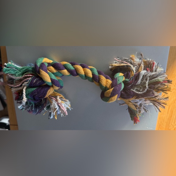 🪢 Twisted Knotted Colorful Rope Dog Toy - Picture 4 of 5